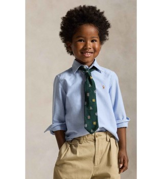 Camisa Oxford icónica azul