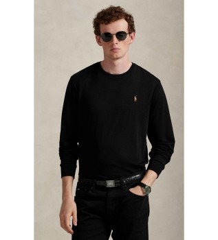 Czarna bawe?niana koszulka Custom Slim Fit