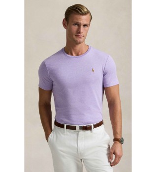 Soft cotton T-shirt Custom Slim lilac