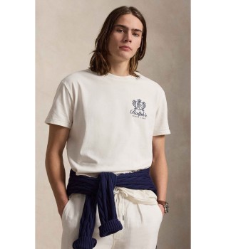 Gebreid Off-white Classic Fit T-shirt met print