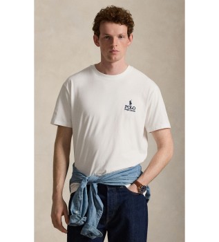 Camiseta de punto jersey Classic Fit blanco