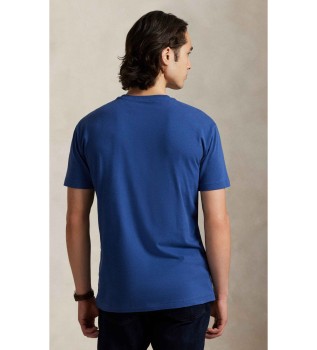 T-shirt de malha de jersey Classic Fit azul