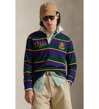 Camisola de r�guebi bordada Classic Fit lil�s