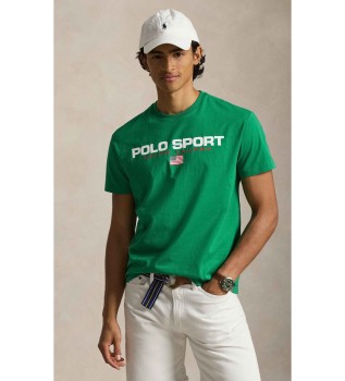 T-shirt Polo Sport de malha Classic Fit verde