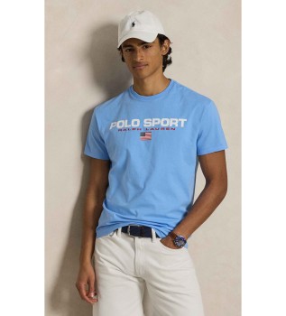 T-shirt Polo Sport de malha Classic Fit azul
