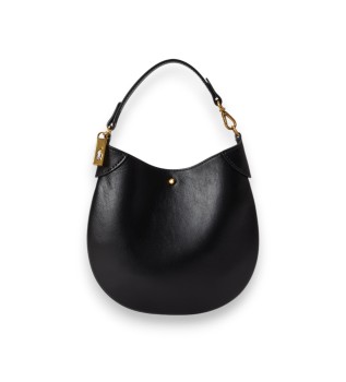 Pochette Polo ID in pelle nera
