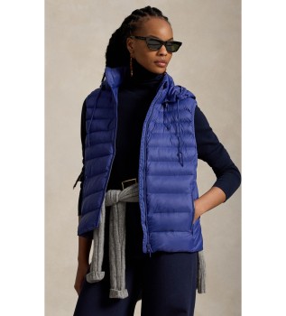 Opvouwbaar waterafstotend blauw vest
