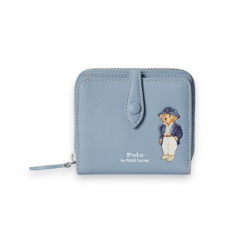 Cartera compacta Polo Bear azul