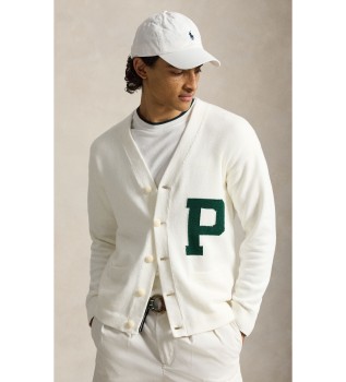 Cardigan in cotone Relaxed Fit bianco
