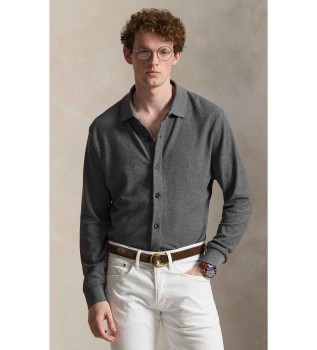 Polo en piqu� gris