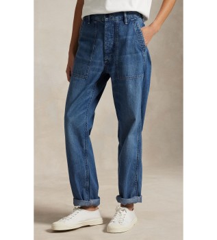 Ricky jeansbyxor i blå denim