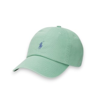 Gorra de tela de chino de algodón verde