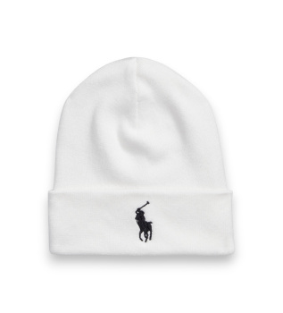 White combed cotton cap
