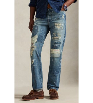 Noszone niebieskie dżinsy Heritage Straight