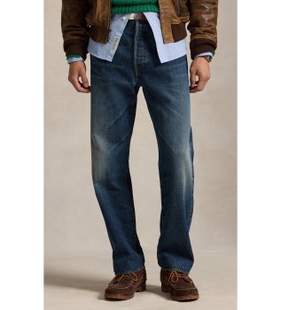 Heritage Rechte Jeans blauw