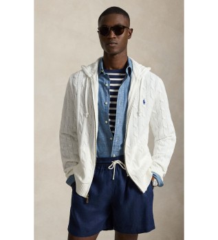 Maglione in cotone a trecce