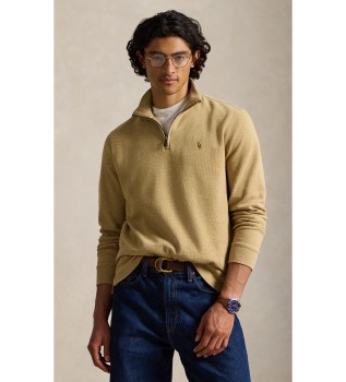 Jersey Estate-Rib z beige kratko zadrgo