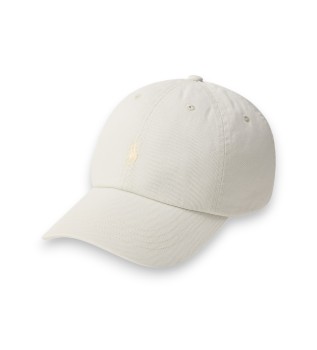 La icónica gorra de chino de algodón blanco roto
