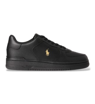 Ledersneaker Masters schwarz