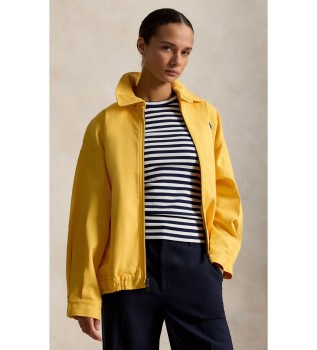 Coupe-vent en coton oversize jaune