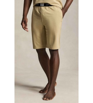 Frans badstof beige strakke shorts