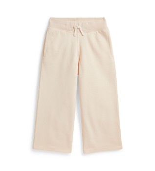 Beige frotté-joggingbyxor