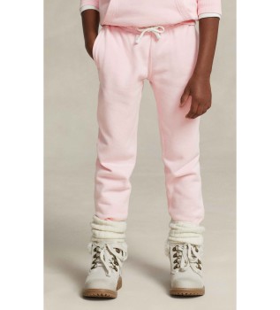 Joggingbyxor i rosa fleece