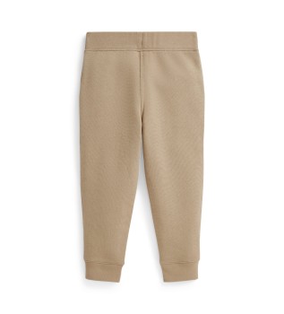 Joggerbyxor i beige fleece