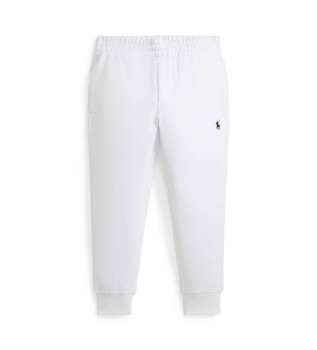 Vit joggingbyxa med dubbel jersey