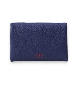 Polo Play Leder-Kartenetui marineblau