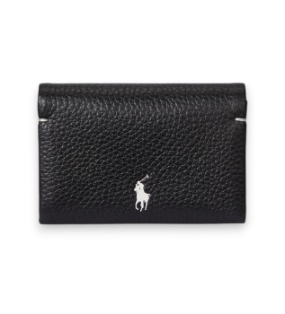 Polo Play Lederkartenhalter schwarz