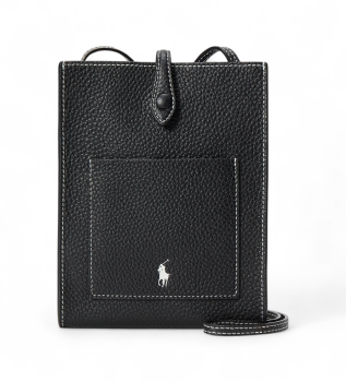 Borsa a tracolla Polo Play in pelle nera