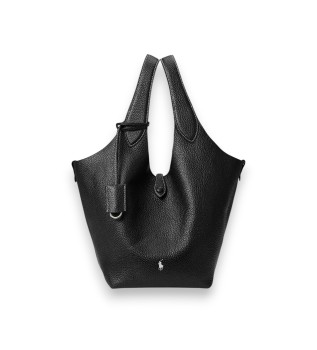 Bolso tote Polo Play de piel negro