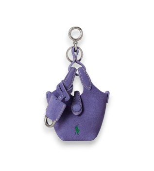 Adorno bolso Polo Play de ante lila