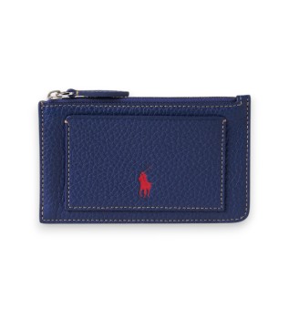 Leder-Kartenetui Polo Play marineblau