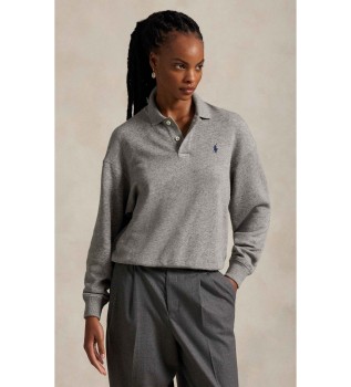 Polo Sweat Polaire gris