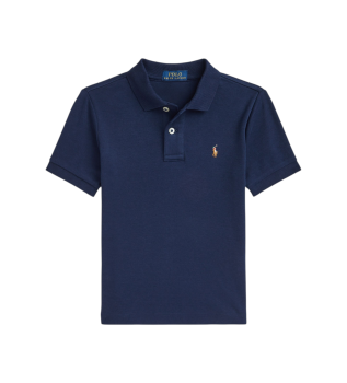 Polo de algodón suave marino