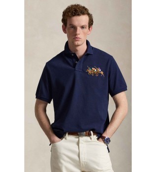 Polo de piqué con triple caballo marino