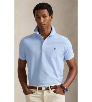 P�lo de piqu� Slim Fit personalizado azul