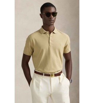 P�lo de piqu� Slim Fit personalizado bege