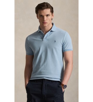 Polo de piqué Custom Slim Fit índigo azul