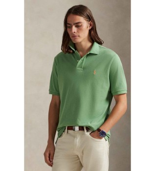 Slim fit piqu� poloshirt groen