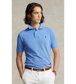 Polo piquê Slim Fit azul