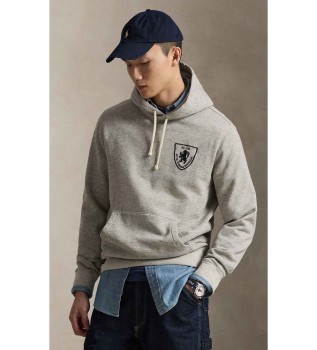 Bluza polarowa z szarym haftem