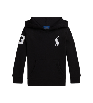 Sudadera de felpa con capucha y Big Pony negro