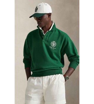 Bluza polarowa z grafiką w kolorze zielonym