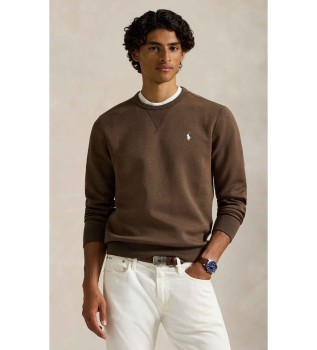 Brązowa bluza z podwójnej dzianiny