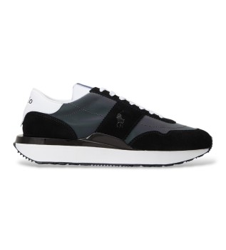 Leren Train 89 Panel sneakers zwart