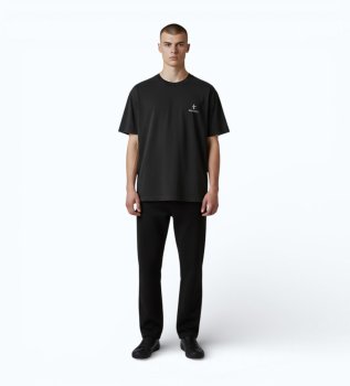 Logo-T-Shirt schwarz