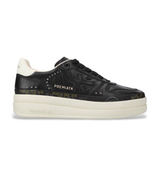 Sneakers Micol in pelle nera